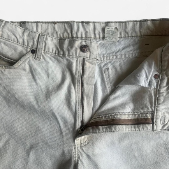 Vintage Levi's 550 Jeans Size 36x30 Orange Tab 90's USA Relaxed Fit Taper Cream - Picture 2 of 8